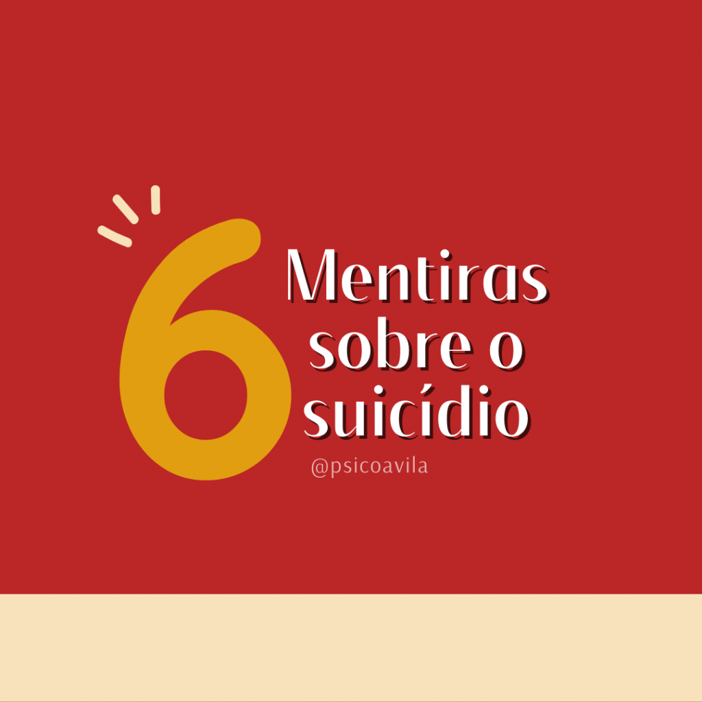 6 mentiras sobre suicídio