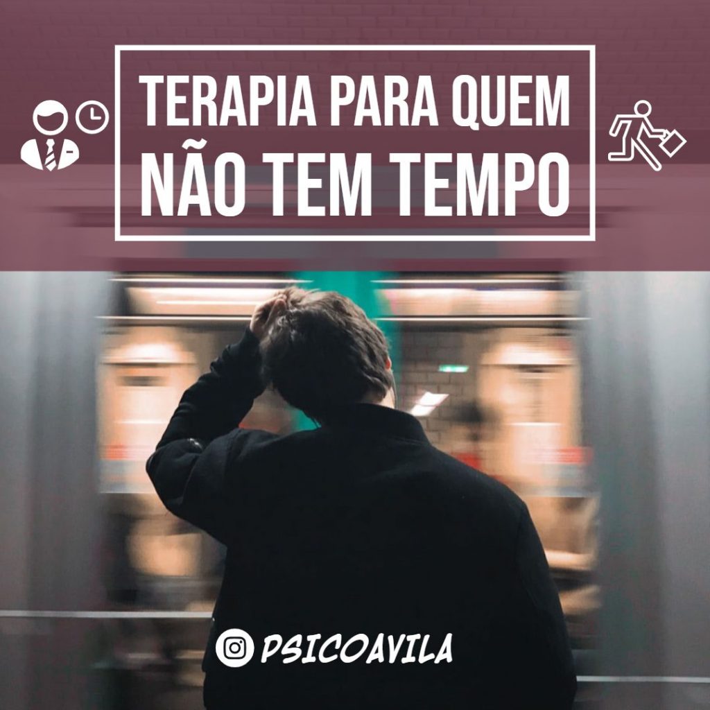 tem como fazer terapia mesmo não tendo tempo.