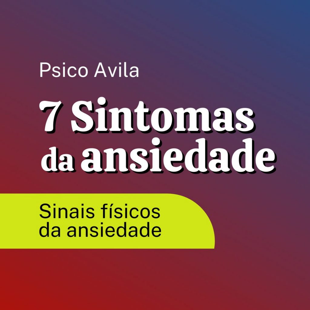 sintomas físicos da ansiedade